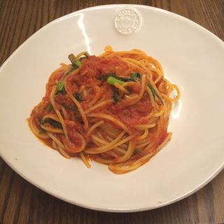 地野菜と桜海老のトマトソーススパゲッティ(アマルフィイ キッチン)