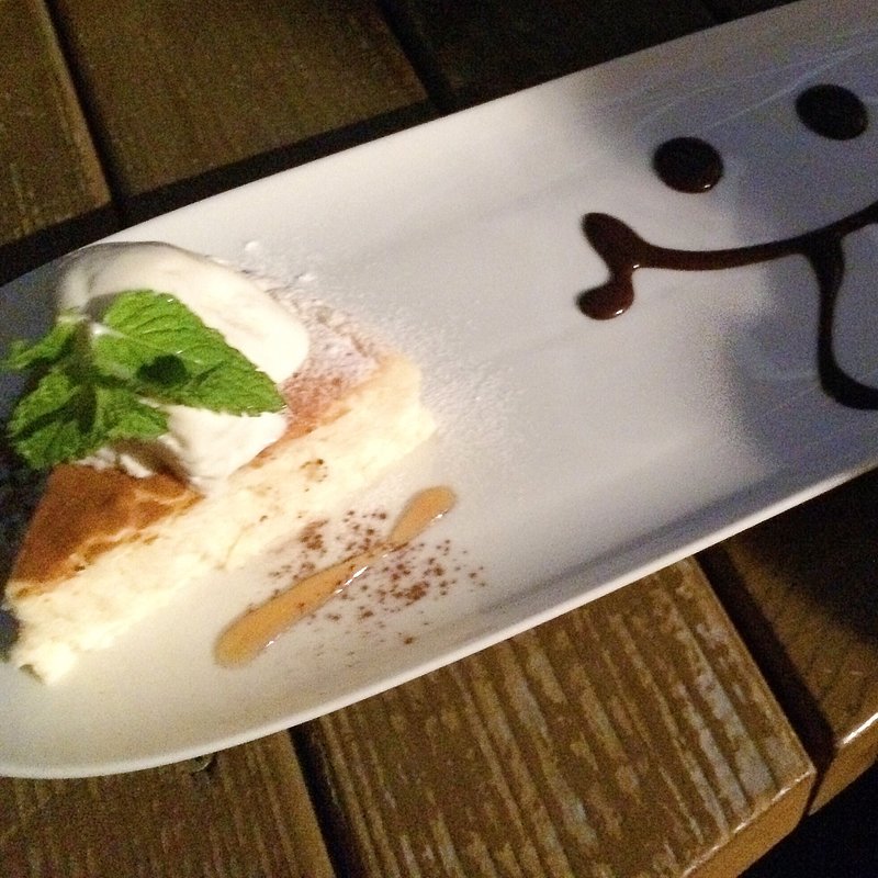 自家製ベイクドチーズケーキ(@ＬｅａｆＣａｆｅ七里ヶ浜 （アットリーフカフェ七里ヶ浜）)