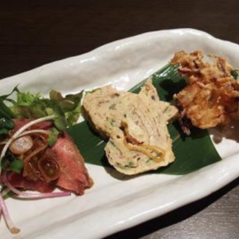 前菜の盛り合わせ(きあじ)