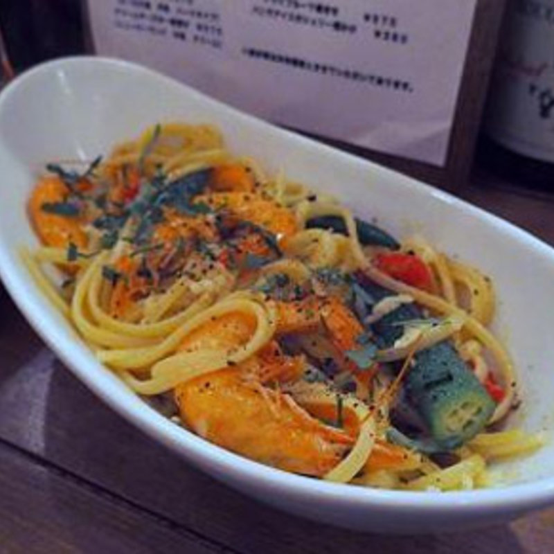 海老のペペロンチーノ(ピチーチ)