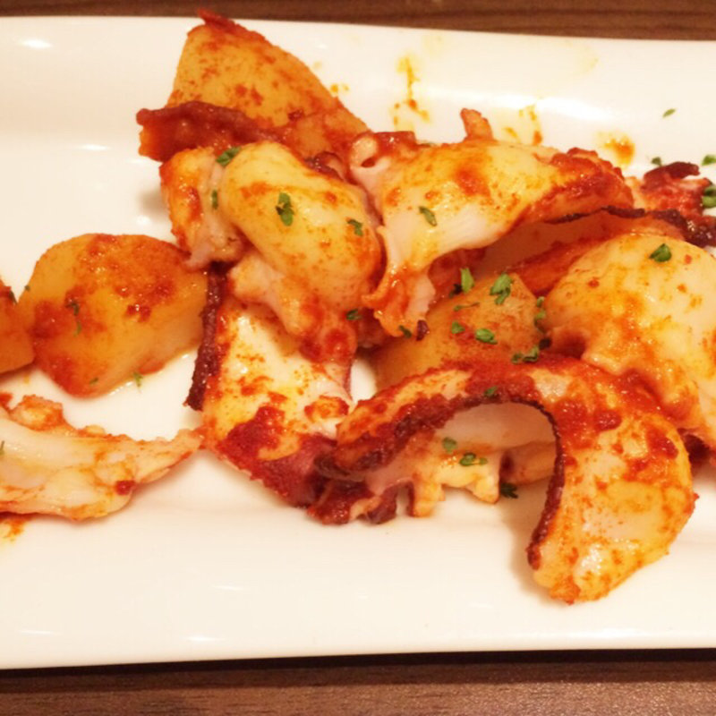 茹でたてたこのガリシア風(ガウディの舌二子玉川店)