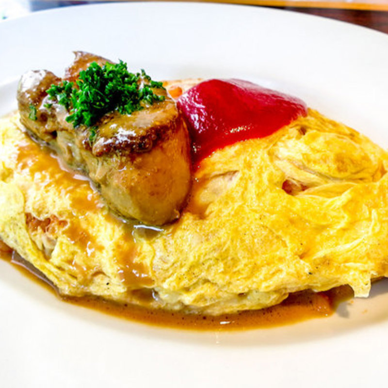 フォワグラのせオムライス(東京銀座フォアグラ)