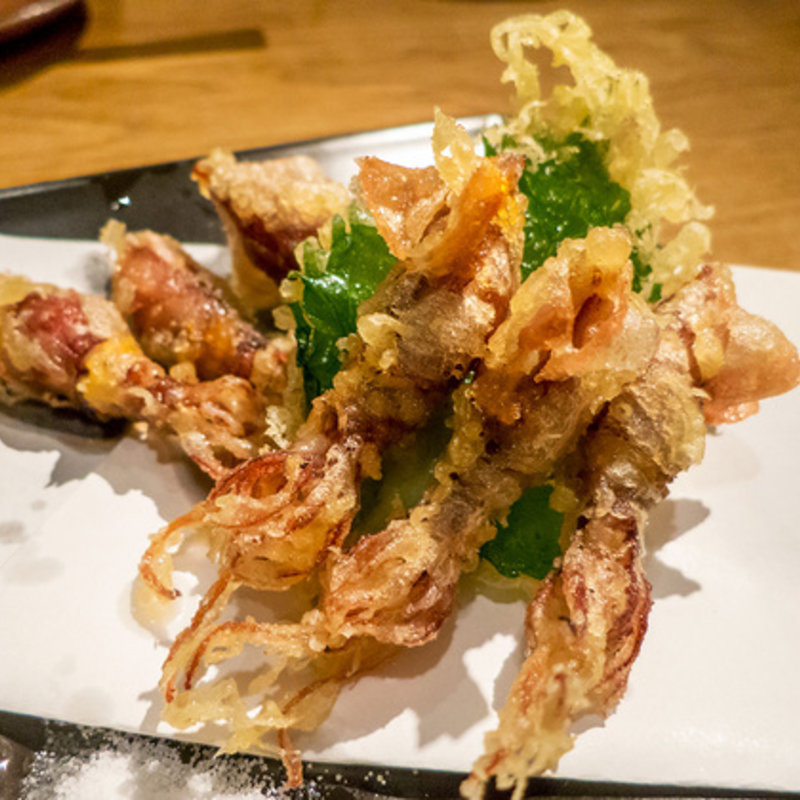 ホタルイカの天ぷら(板前寿司 六本木店 )