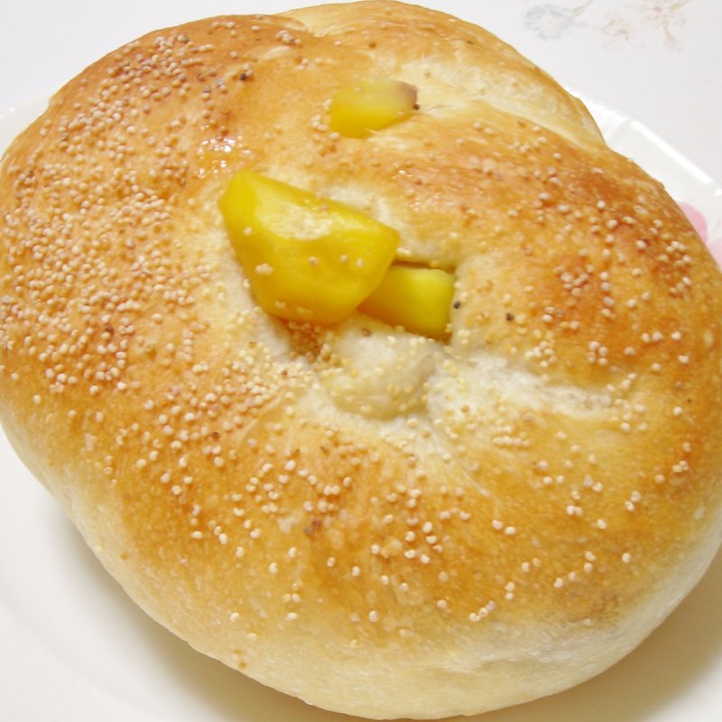 栗クリームチーズベーグル(LOBROS BAKERY クイーンズ伊勢丹品川店)