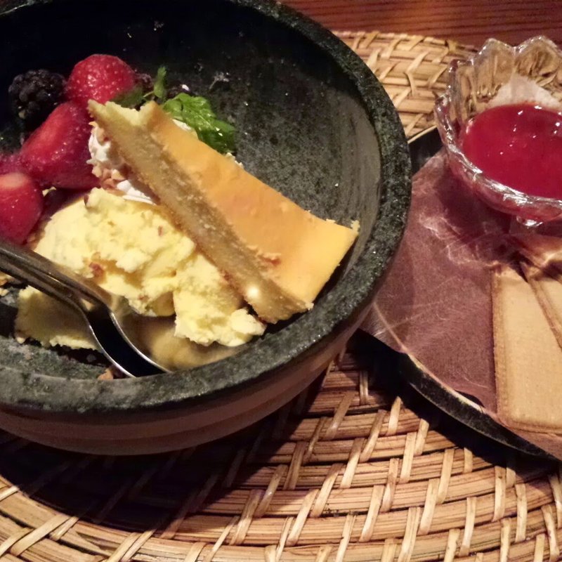 Wベリーチーズケーキwithフリーズストーンアイスクリーム(茶屋 草木万里野 上尾店)