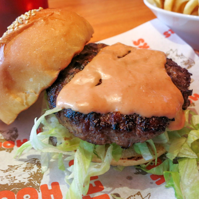 フーターズバーガー+バリューセット(フーターズ 大阪店(HOOTERS OSAKA))