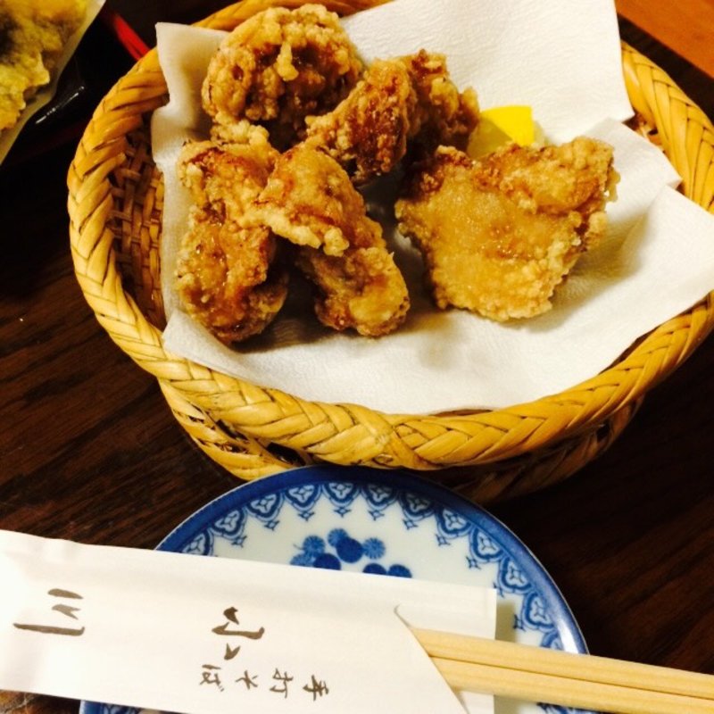 若鶏のからあげ(手打そば小川)