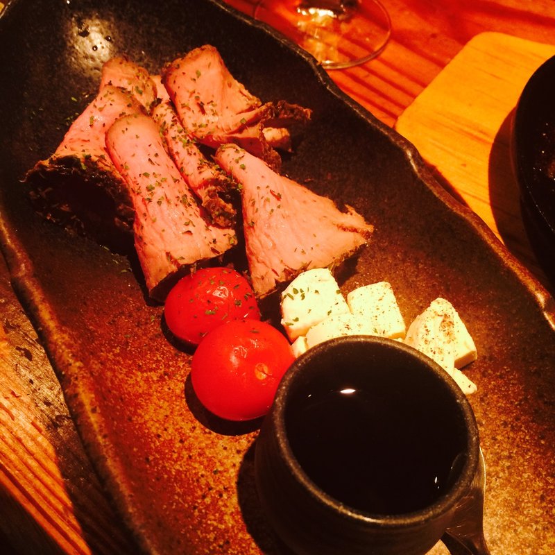 自家製ローストビーフ(夕焼け飯店)