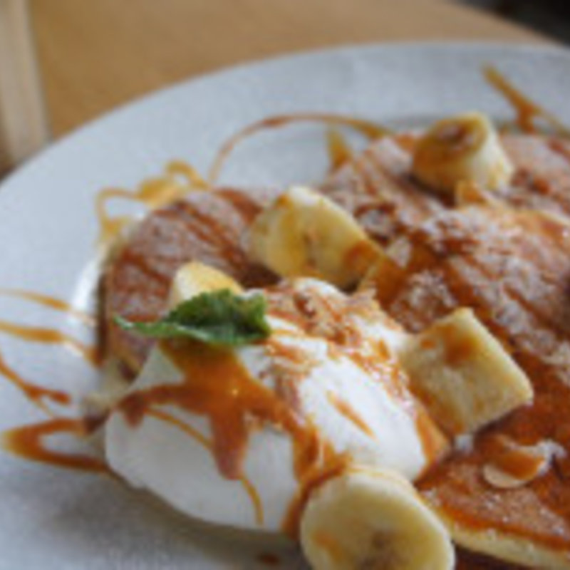 塩キャラメルのパンケーキ(シマイロカフェ （Shimairo cafe）)