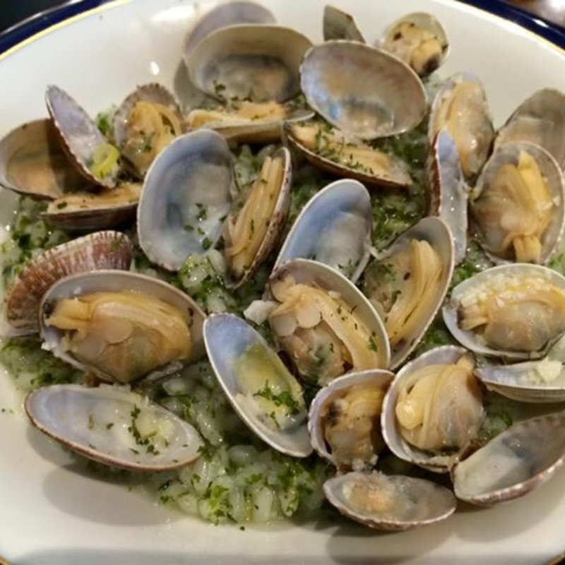 浅利とあおさ海苔のリゾット(カフェイタリアーノラ・ステラ)