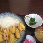 鶏ささみの天ぷらプレート