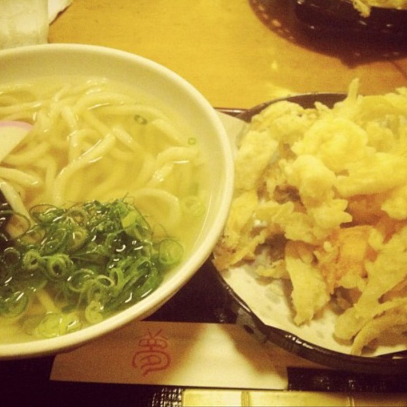 夢塩かきあげうどん(夢吟坊 港北店)