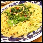 鯖と青菜のスパゲッティー(食堂 ペスカバ)