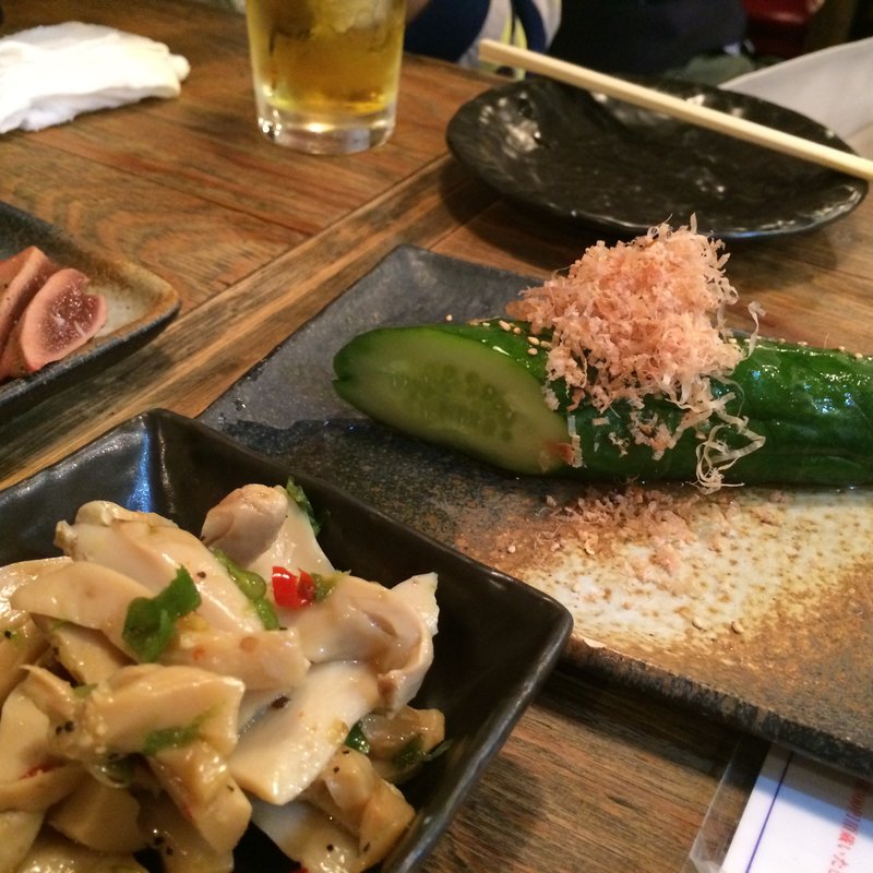 きゅうりの一本漬け(エビスコ酒場)