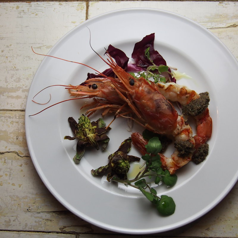 赤海老のグリル オリーブソース(ボナペティート)