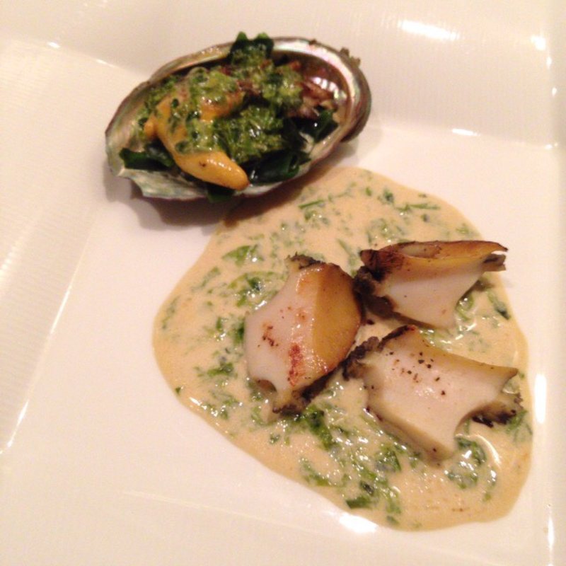 蝦夷アワビのソテー(玄 （くろ）)