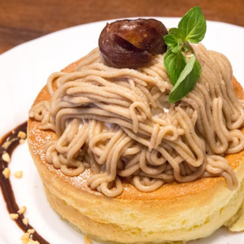 栗のスフレパンケーキ(星乃珈琲店 久喜店)