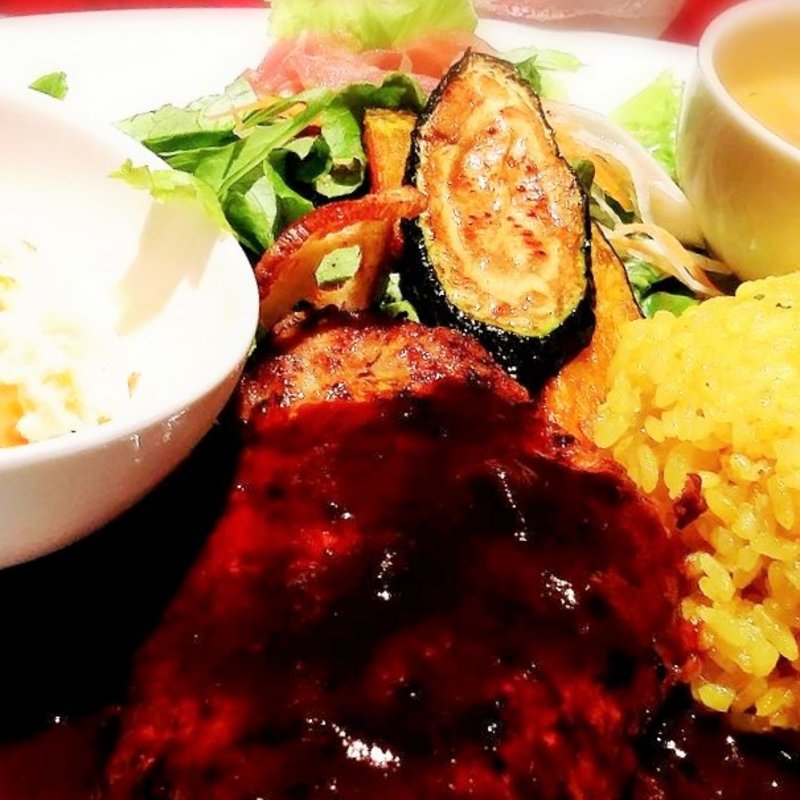 炭焼ハンバーグプレートランチ(炭焼Dining nen)