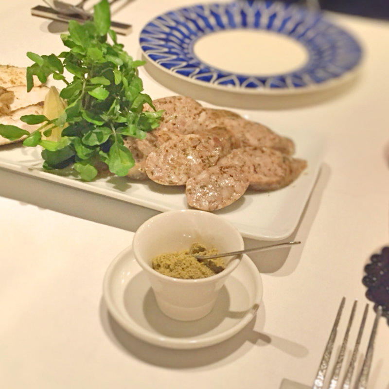 無添加ハーブ燻製ミート2種(銀座カフェビストロ)