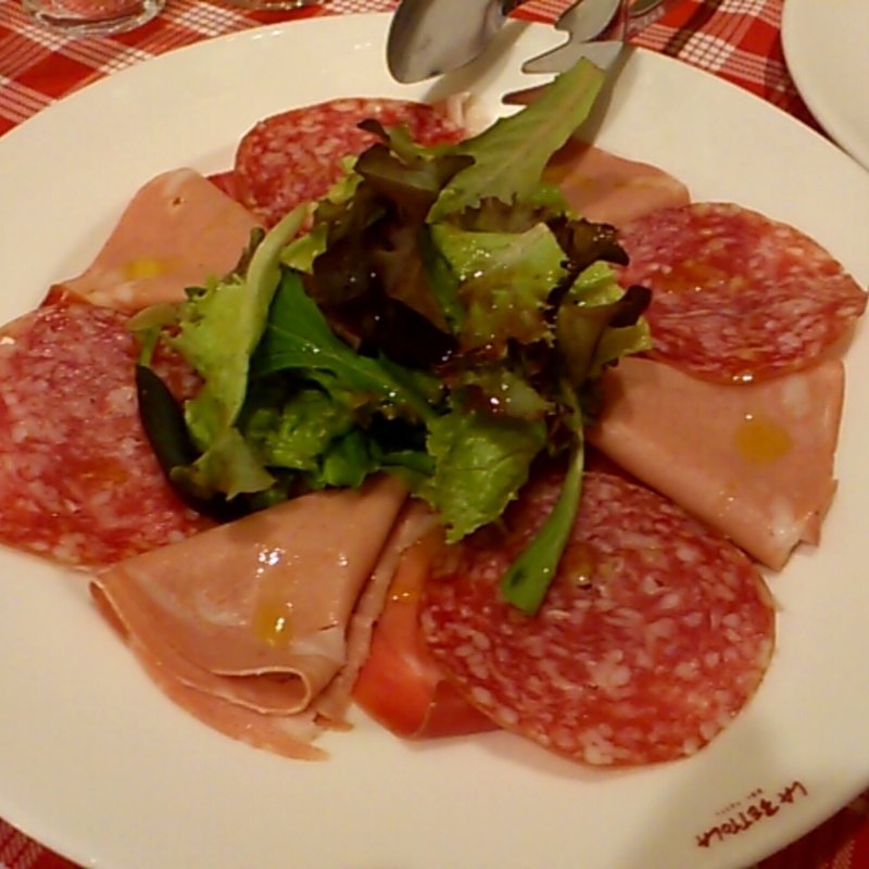 ハムの盛り合わせ(ラ・ベットラ・ペル・トゥッティ 新宿本店)
