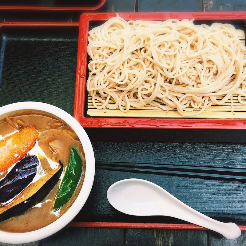カレーつけそば(鵠沼松月)