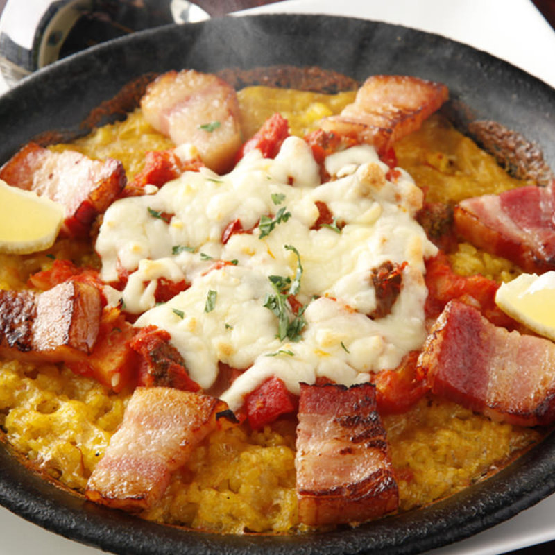 イベリコブタベーコンとホワイトソースのパエリア(TABERNA SERGIO（タベルナ セルジオ）)