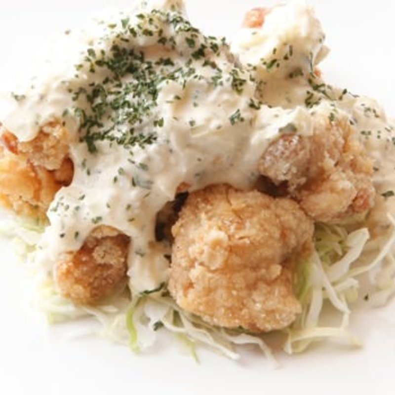 若鶏の唐揚自家製タルタルソース(博多もつ鍋　はらへった HANARE )