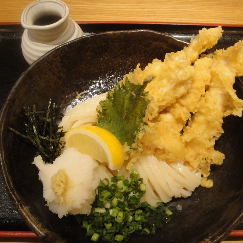 鶏ささみ天ぶっかけ(うどん日和)