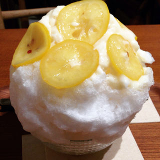 ハニー&レモンのかき氷(銀座のジンジャー 銀座本店 )