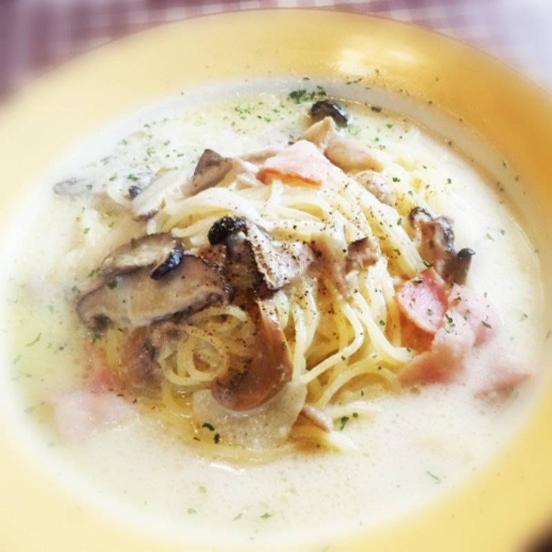 きのことベーコンのクリームスパゲッティ(CARA 南越谷店 （カーラ）)