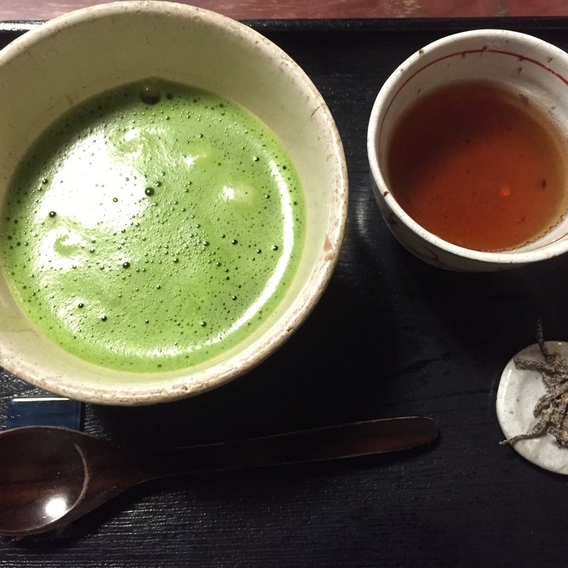 抹茶白玉ぜんざい(古桑庵)