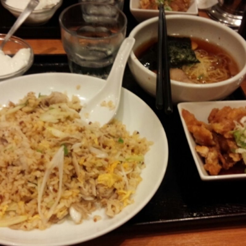 炒飯セット(万豚記 アリオ亀有)