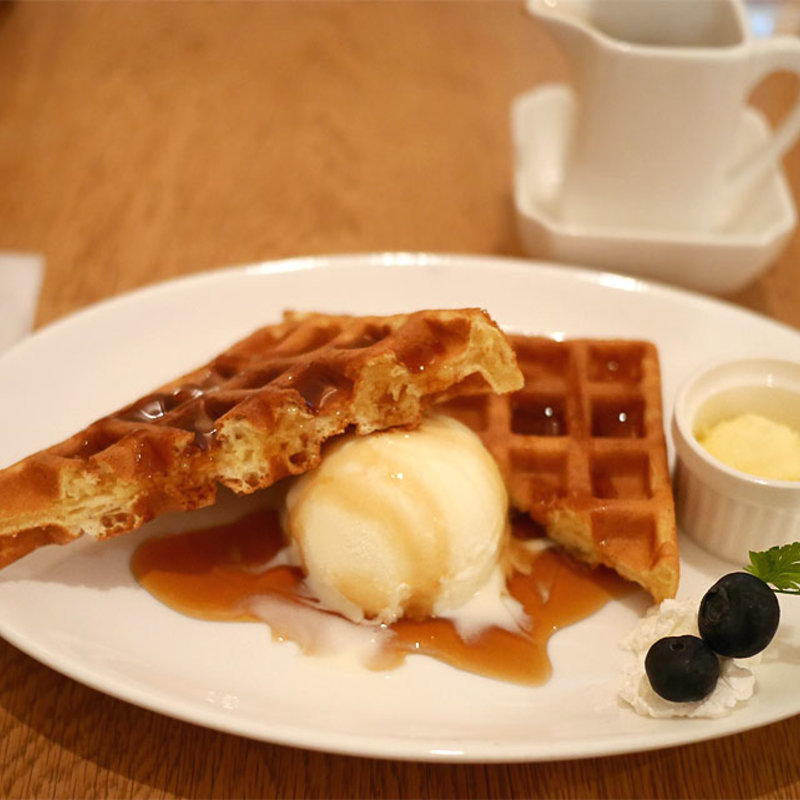 プレーンワッフル(fruit cafe Saita! Saita!)