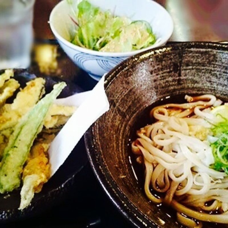 野菜天ぷらのうどん（冷）(空麦 )