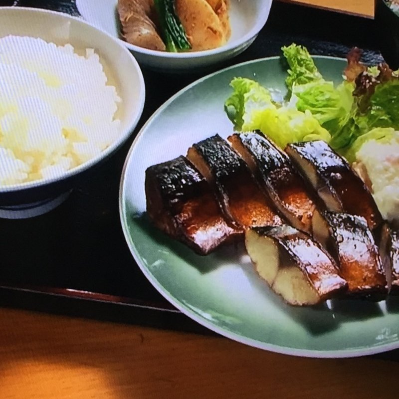さばスモーク定食(鎗や)