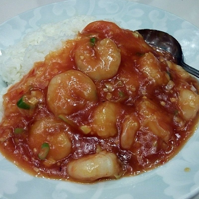 エビチリごはん(梅蘭 あべのキューズモール店)