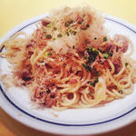 牛肉と長ネギのポン酢炒めスパゲティ(関谷スパゲティ )