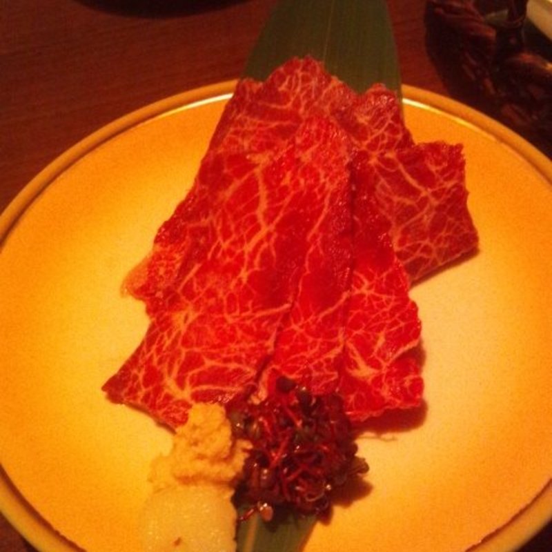 国産霜降り馬刺し (川の音 船橋店)