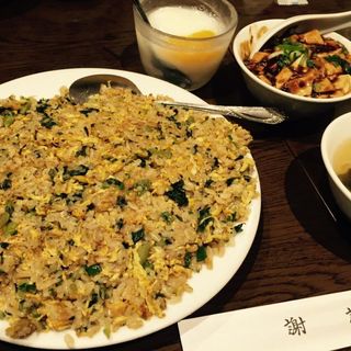 高菜炒飯＋麻婆豆腐定食(謝謝 南口店)