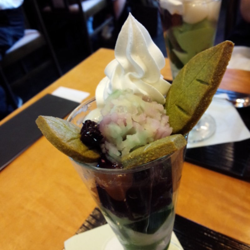 期間限定　あじさい　パフェ(伊藤久右衛門 本店)