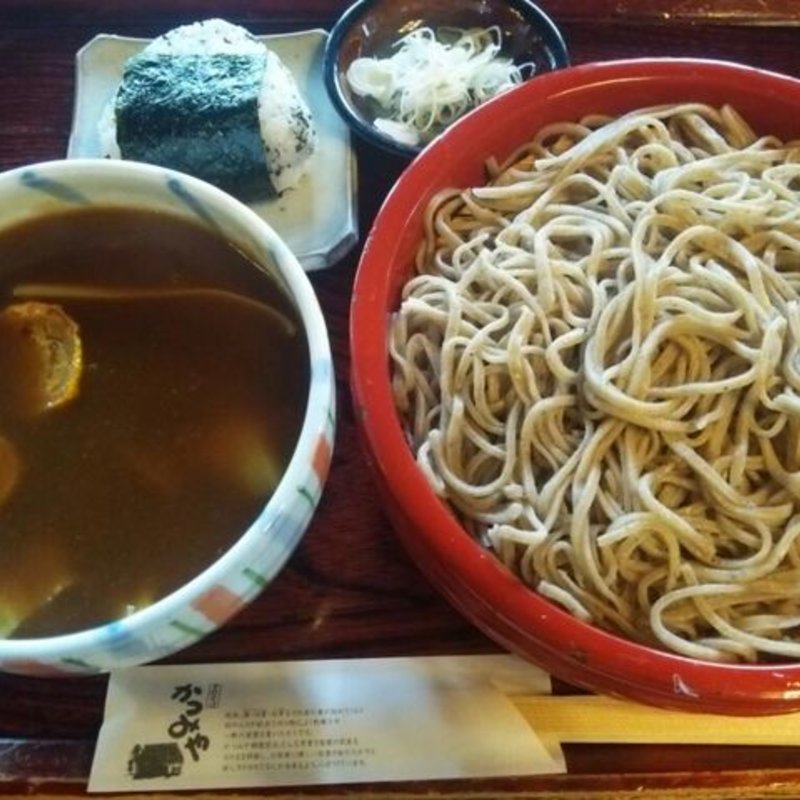 カレー蕎麦（つけ）(藁葺き屋根　かつみや)