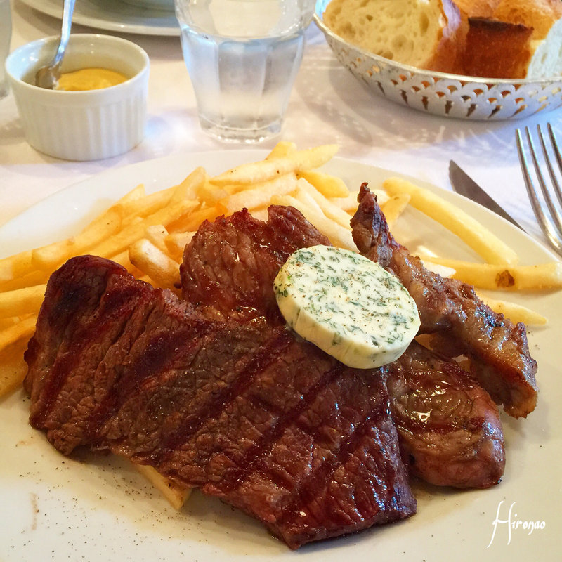 牛肩ロースステーキ メートルドテルバター(ブション （Le Bouchon）)