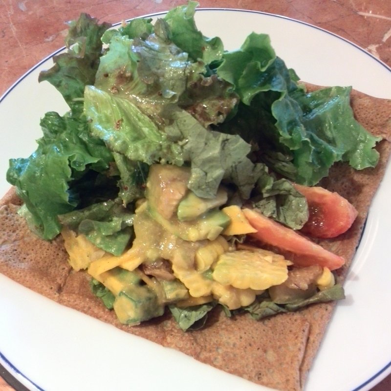 夏野菜の白ごま風味　そば粉のサラダガレット　ランチセット(ラ・ピエスモンテ （La Piece montee）)