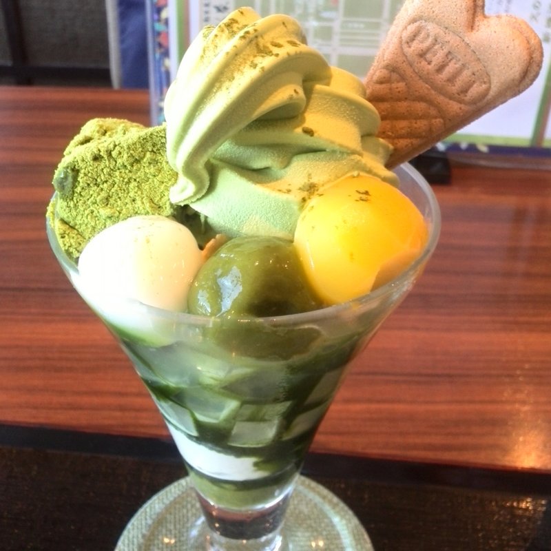 抹茶パフェ(文の助茶屋新横浜店)