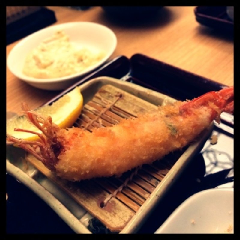 エビのシソ巻(新宿　立吉)