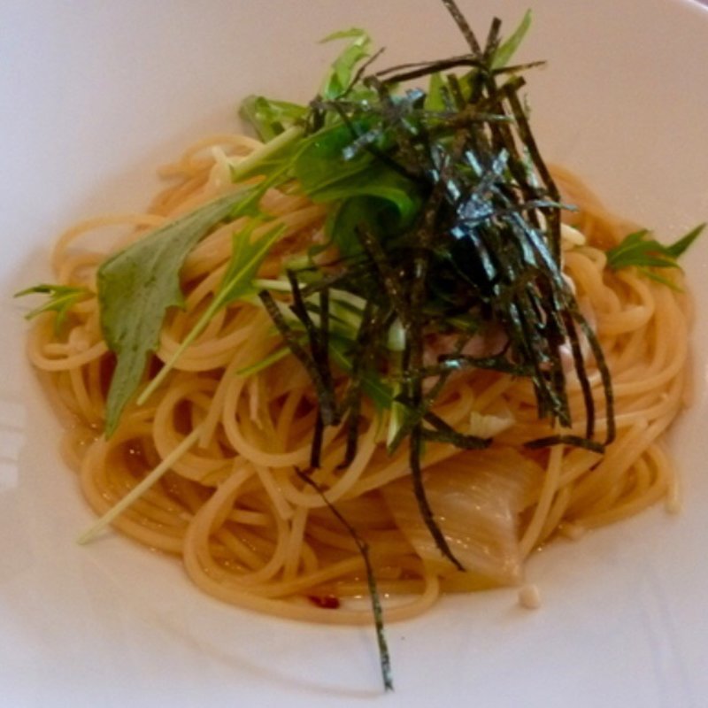 蒸し鶏と白菜の和風パスタ(グレイスガーデンプラス)