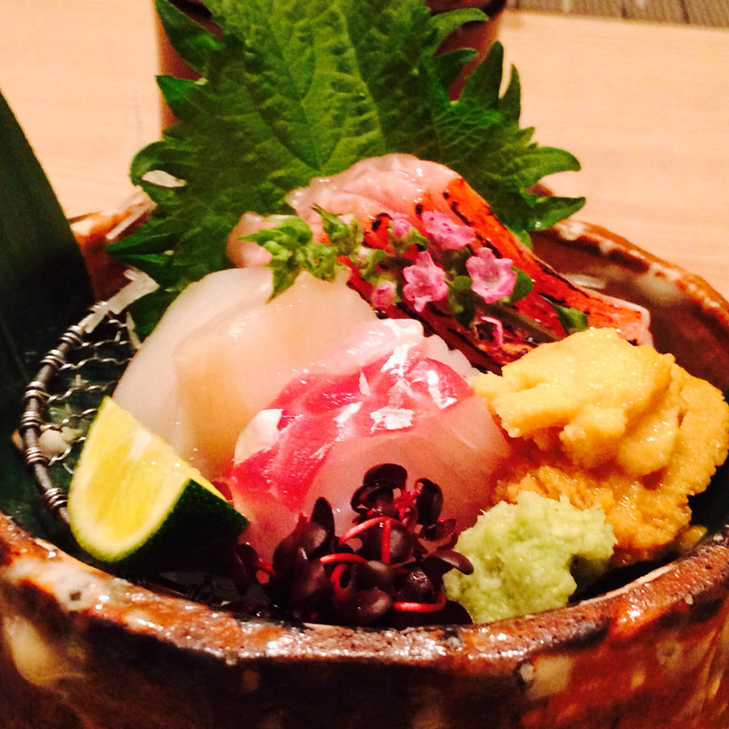 懐石特別コース  お造り4種盛り(北新地君しま)