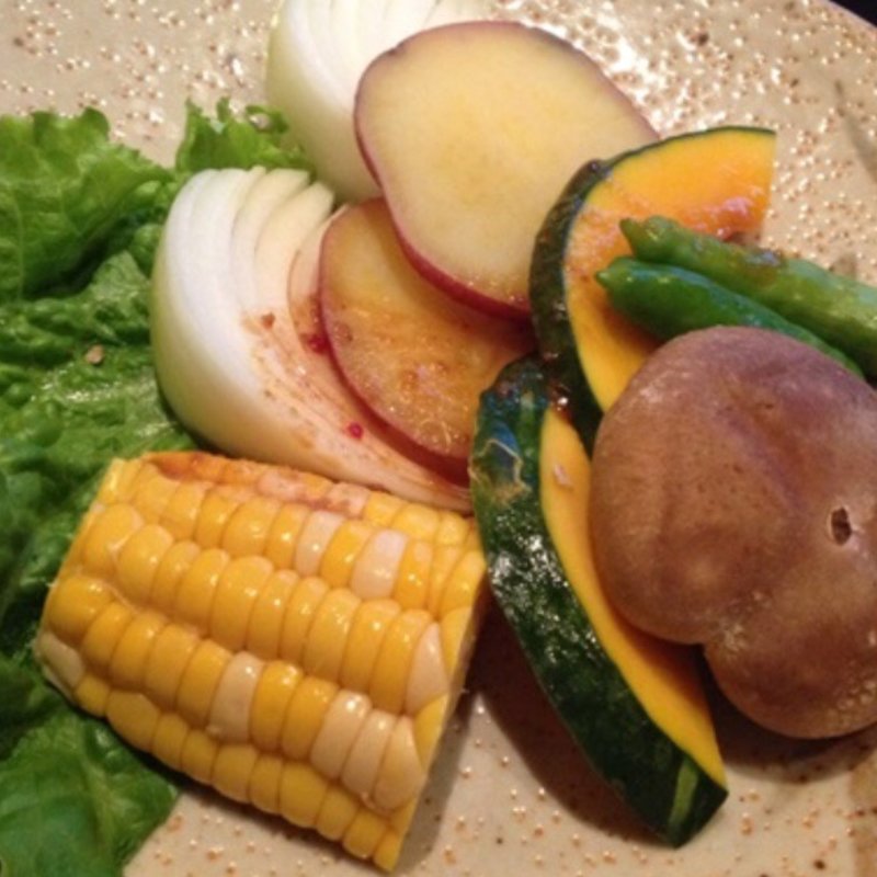 焼き野菜盛(創作焼肉 神戸 牛乃匠)