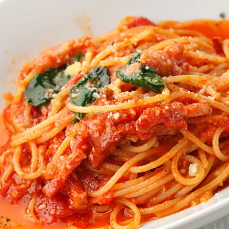 ベーコンとモッツアレラのトマトソース(ボイボイ （boiboi）)