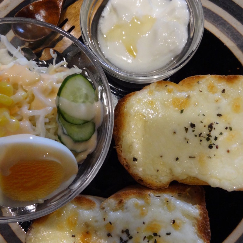 チーズトーストモーニングドリンクセット(うさぎとぼく)